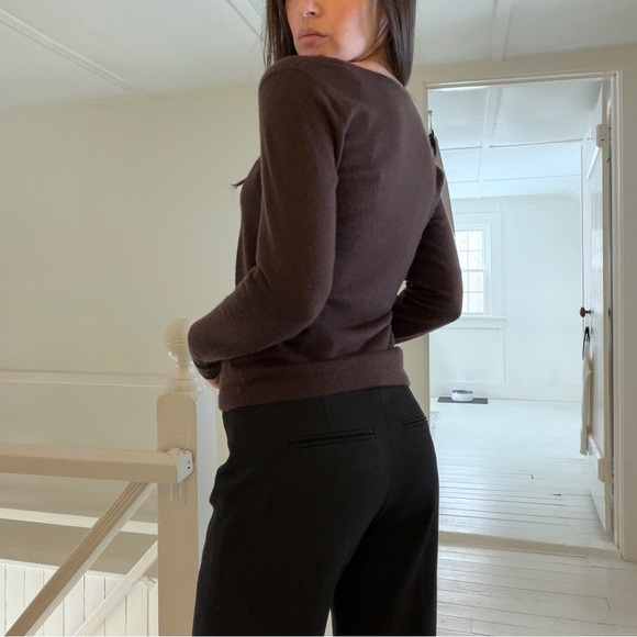 Mai Vintage Y2K Cashmere V Neck Sweater - Picture 3 of 8